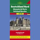 Niemcy północne. Mapa samochodowa 1:500 000.