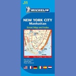 Nowy Jork, Manhattan (New York City, Manhattan). Plan miasta 1:11 000.