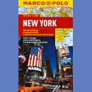 Nowy Jork (New York). Plan miasta 1:15 000 laminowany.