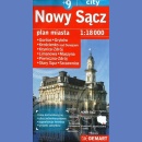 Nowy Sącz +9. Plan 1:18 000.