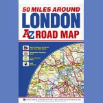 Okolice Londynu (50 Miles around London). Mapa samochodowa 1:221 760.