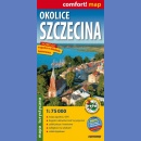 Okolice Szczecina. Mapa turystyczna laminowana 1:75 000.