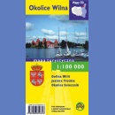 Okolice Wilna. Mapa turystyczna/historyczna 1:100 000