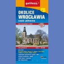 Okolice Wrocławia. Część północna. Mapa turystyczna 1:100 000