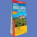 Okolice Wrocławia. Mapa turystyczna laminowana 1:220 000.