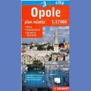 Opole +3. Plan miasta 1:17 000.