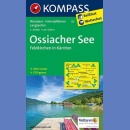 Ossiacher See. Feldkirchen in Kärnten. Mapa turystyczna 1:25 000 laminowana