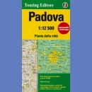 Padwa (Padova). Plan miasta 1:12 500.