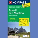 Pale di San Martino. Mapa turystyczna 1:50 000