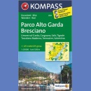 Parco Alto Garda Bresciano. Mapa turystyczna 1:25 000 laminowana.