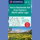 Parco Nazionale del Gran Sasso. Monti della Laga. Mapa turystyczna 1:50 000 laminowana