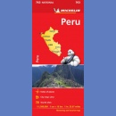 Peru. Mapa samochodowa 1:1 500 000