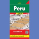 Peru. Mapa samochodowa 1:1 000 000.