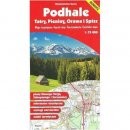 Podhale, Tatry, Pieniny, Orawa i Spisz. Mapa turystyczna 1:75 000 laminowana.