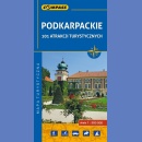 Podkarpackie. 101 atrakcji turystycznych. Mapa turystyczna 1:200 000.
