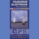 Pojezierze Olsztyńskie. Część wschodnia. Mapa turystyczna 1:50 000.