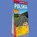 Polska 1:1 000 000. Mapa samochodowa laminowana.