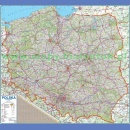 Polska drogowa. Mapa ścienna 1:600 000 