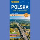 Polska. Mapa samochodowa 1:650 000.