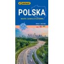 Polska. Mapa samochodowa 1:650 000.