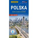 Polska. Mapa samochodowa 1:650 000 foliowana.