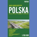 Polska. Mapa samochodowa 1:700 000 laminowana. 