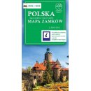 Polska. Mapa zamków 1:800 000. Foliowana