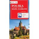 Polska. Mapa zamków 1:800 000.