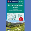 Powiat Berchtesgaden, Konigsee, NP Berchtesgaden. Mapa turystyczna 1:25 000 wodoodporna.