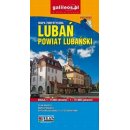 Powiat Lubański, mapa turystyczna 1:75 000. Lubań, plan miasta 1:9 000.