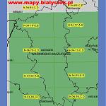 Powiat Ostródzki. Mapa topograficzna 1:50 000. Układ UTM. Arkusz