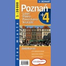Poznań +4. Plan miasta 1:15 000