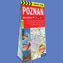 Poznań. Plan miasta laminowany 1:20 000 foliowany.