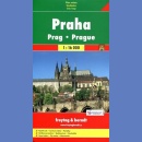 Praga (Praha). Plan miasta 1:16 000.