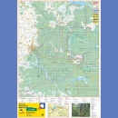 Puszcza Białowieska. The Białowieża Forest. Der Białowieża Urwald. Mapa turystyczna 1:33 000. Mapa ścienna