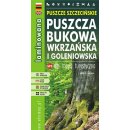 Puszcze Szczecińskie. Puszcza Bukowa, Wkrzańska i Goleniowska. Mapa turystyczna 1:25 000/1:70 000/1:80 000. Foliowana