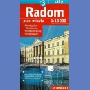 Radom +3. Plan miasta 1:18 000