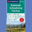 Radstadt, Schladming, Flachau. Mapa turystyczna 1:50 000 laminowana