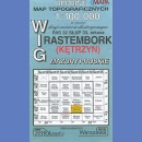 Rastembork (Kętrzyn). Mapa topograficzna 1:100 000. Pas 32 Słup 33. Reedycja