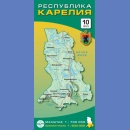 Republika Karelia. Mapa samochodowa i turystyczna 1:700 000/1:500 000.