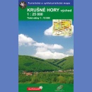 Rudawy wschód (Krušné hory vychod). Mapa turystyczna 1:25 000.