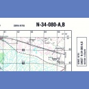 Ryn N-34-080-A,B. Mapa topograficzna 1:50 000 Układ UTM