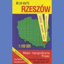 Rzeszów M-34-69/70<BR>Mapa topograficzna 1:100 000. Wydanie turystyczne 