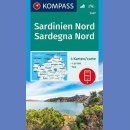 Sardynia Północna (Sardinien Nord). Zestaw 4 map turystycznych 1:50 000.