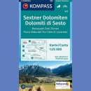 Sextner Dolomiten/Dolomiti di Sesto. Mapa turystyczna 1:25 000 wodoodporna