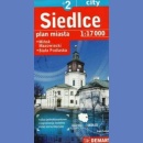 Siedlce +2. Plan miasta 1:17 000