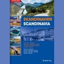 Skandynawia. Atlas samochodowy 1:300 000-1:950 000.