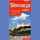 Słowacja. Mapa samochodowa 1:280 000. 