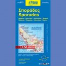 Sporady (Sporades). Mapa turystyczna 1:150 000.