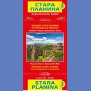 Stara Płanina Zachód 3. Bełogradczik-Berkowica. Mapa turystyczna 1:50 000.
